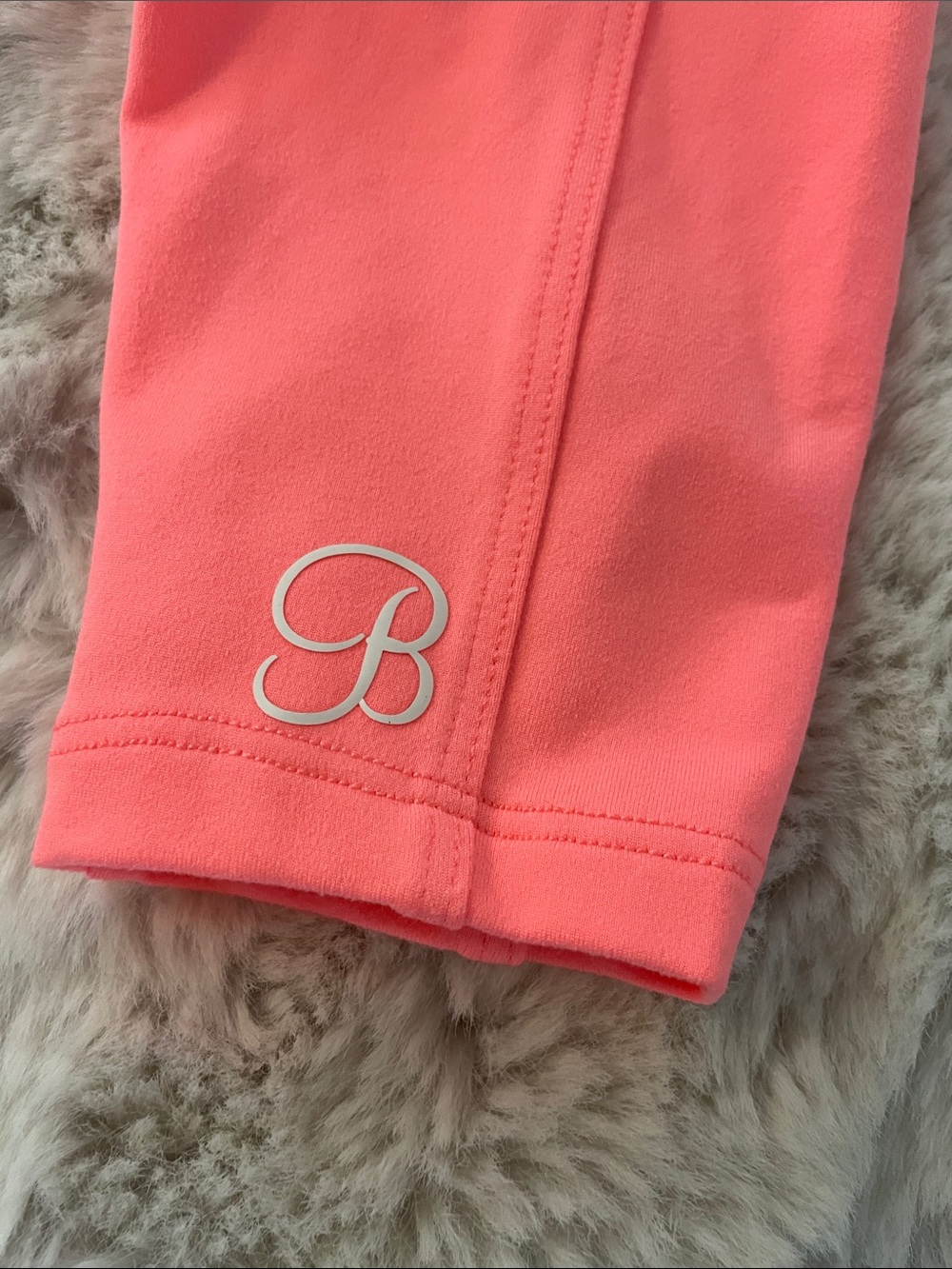 Bombshell Sportswear Coral Pink High-Waist Leggings - Picture 3 of 8
